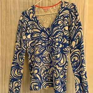 Lilly Pulitzer “Adelaide” V-Neck Long Sleeve Sweater